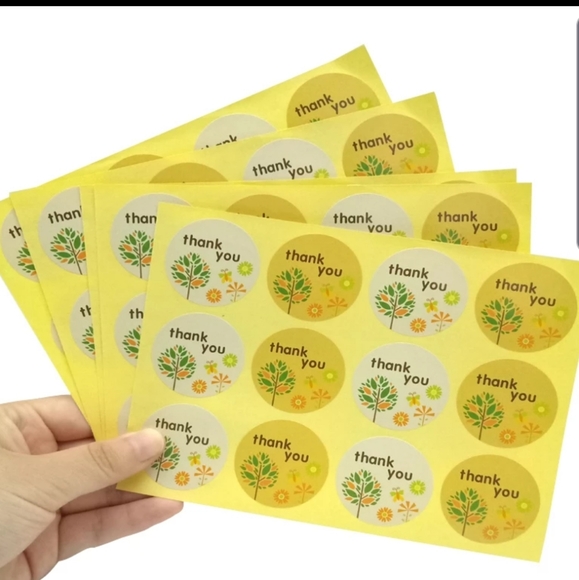 220 stikers thankyou and merry Christmas set - Picture 5 of 8